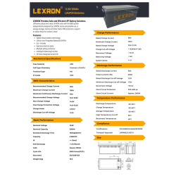 LEXRON 200AH 12.8V LİTYUM AKÜ