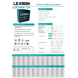 Lexron 24AH 12V Jel Akü