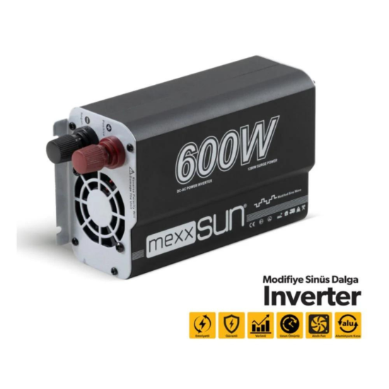 MEXXSUN 600W 12V MODİFİYE SİNÜS İNVERTER