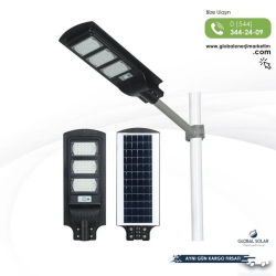 Lexron 150W Güneş Panelli Led Solar Aydınlatma Armatürü