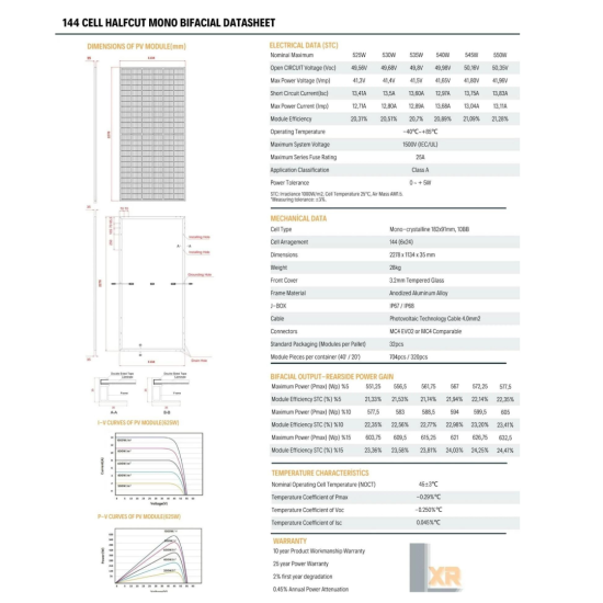 625W 10BB BIFACIAL HALF CUT MONOKRİSTAL GÜNEŞ PANELİ