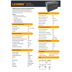 LEXRON 100AH 12.8V LİTYUM AKÜ